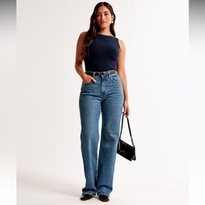 NWT Abercrombie & Fitch Curve Love High Rise 90s relaxed